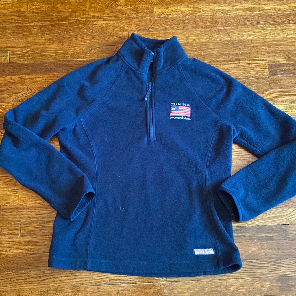 Rare Vineyard Vines Blue Jacket Size S Team 2018